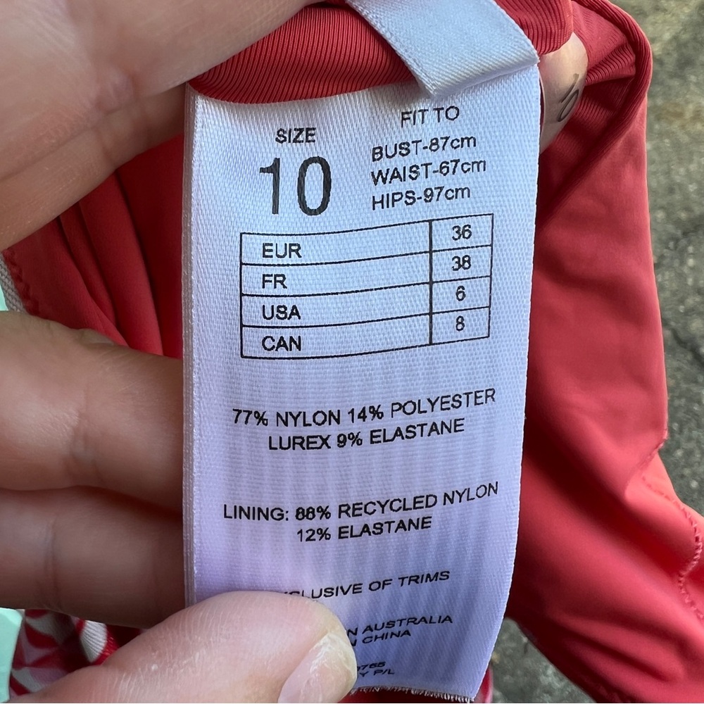 SeaFolly Plunge One Piece Swimsuit Size 6 - Picture 3 of 9